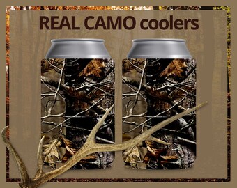 camo wedding koozies