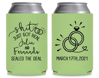 Funny Wedding Koozies Etsy