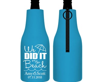 Beach Wedding Koozies Etsy