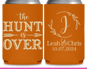 Country Wedding Favors for Guests in Bulk for Asking Bridesmaid Proposal Gifts Wedding Can Coolers Wedding Favor Ideas The Hunt Is Over 4A