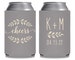 Wedding Can Coolers Rustic Wedding Decorations Wedding Favors for Guests Wedding Favor Ideas Wedding Party Gift Cheers Wedding Monogram 4A 