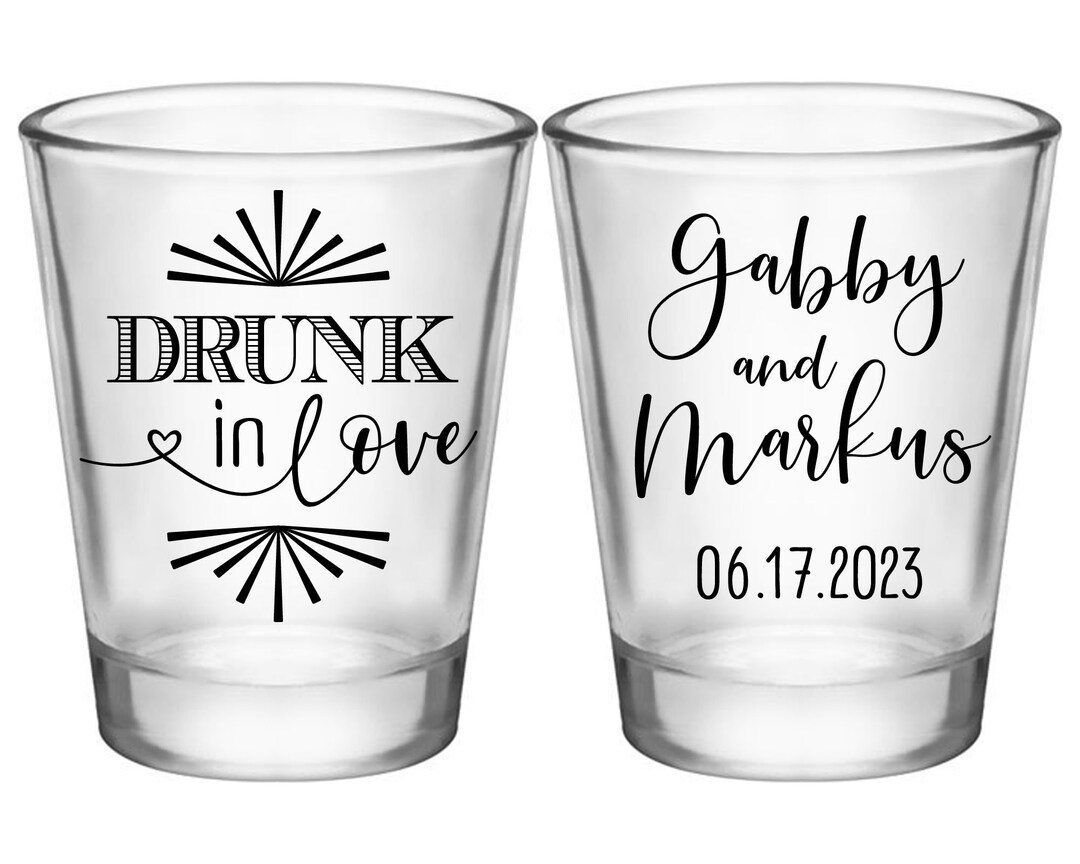 Wedding Shot Glasses Fun Wedding Favors Gifts for Guests Shot Glasses