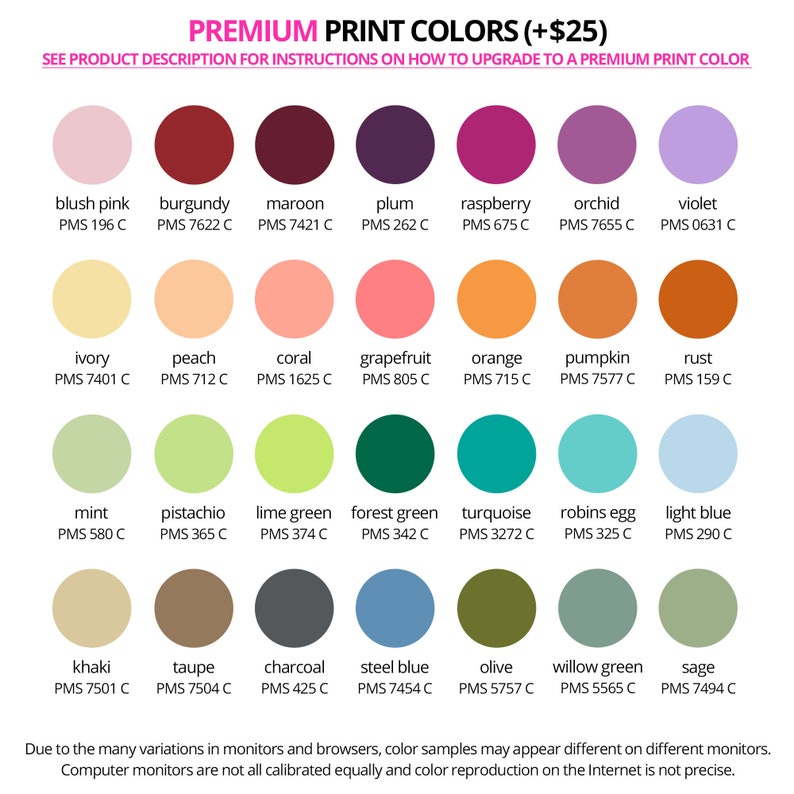 a color chart with different shades of paint