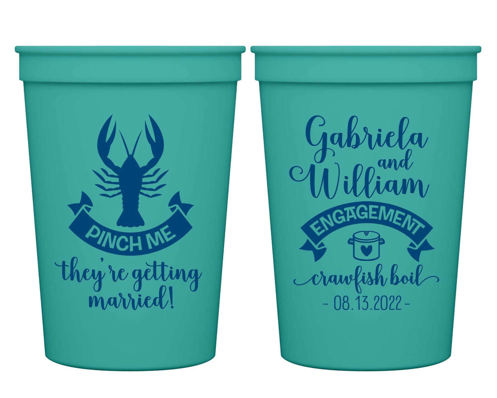 Crawfish Boil Wedding Party Cups Beach Wedding Favors for Etsy
