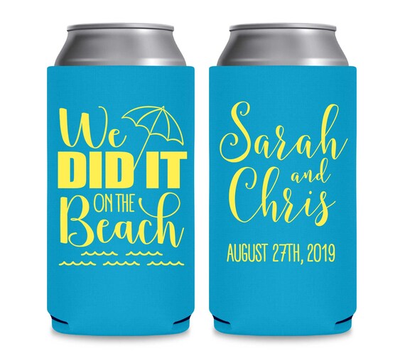 SLIM Can Coolers Personalized Wedding Favors Fairytale Wedding Can Coolers Gifts Bridal Favors They Lived Happily Ever After 1C 8.3 & 12oz Party Favors & Games Party Favors