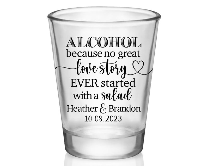 Wedding Shot Glasses Funny Wedding Favors for Guests in Bulk Etsy