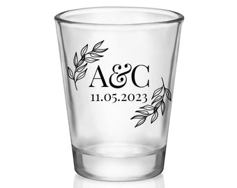 Wedding Shot Glasses Custom Wedding Favors for Guests in Bulk Personalized Shot Glasses Wedding Party Gift Bags for Bridesmaids Basic 1A