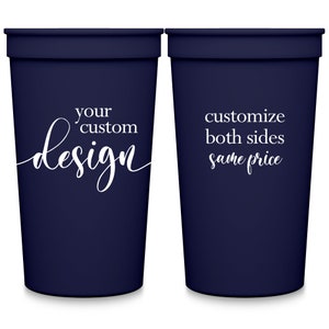 Wedding Cups Personalized Wedding Favors Personalized Cups Wedding Party Favors Your Design Wedding Logo Wedding Monogram Beach Party Favors Bild 2
