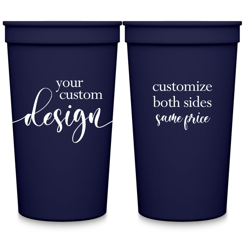 Wedding Cups Personalized Wedding Favors Personalized Cups Wedding Party Favors Your Design Wedding Logo Wedding Monogram Beach Party Favors Bild 2