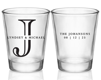 Wedding Shot Glasses Minimalist Wedding Favors for Guests in Bulk Personalized Shot Glasses for Gift Bags Wedding Party Gifts Basic 2A2