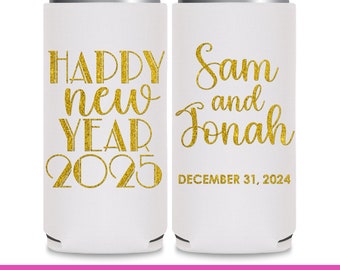 New Years Eve Wedding Favors for Guests in Bulk Wedding Can Coolers Wedding Party Gift for Bridesmaid Slim Can Coolers Wedding Favor Idea 1A