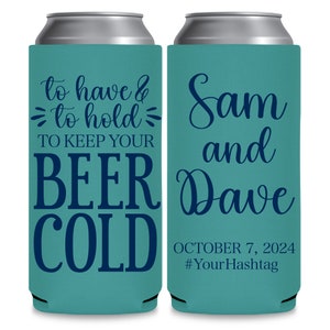 Wedding Can Coolers Beach Wedding Favors for Guests in Bulk To Have To Hold To Keep Your Beer Cold Slim Can Coolers Wedding Favor Ideas 1A immagine 2