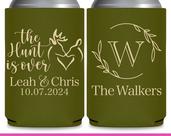 Wedding Can Coolers Country Wedding Favors for Guests in Bulk Barn Wedding Favor Ideas for Gift Bags The Hunt Is Over Deer Antler Decor 2A