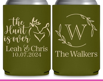 Wedding Can Coolers Country Wedding Favors for Guests in Bulk Barn Wedding Favor Ideas for Gift Bags The Hunt Is Over Deer Antler Decor 2A