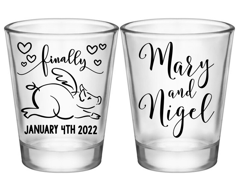 Funny Wedding Shot Glasses Fun Wedding Favors for Guests in Etsy