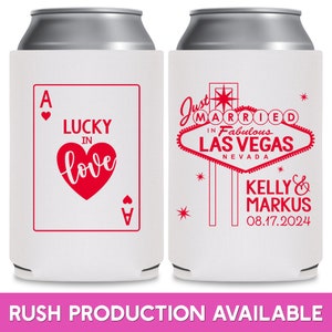 Las Vegas Wedding Favors for Guests in Bulk Wedding Favor Ideas Casino Wedding Party Gift Bag Wedding Can Coolers Lucky In Love We Eloped 1A