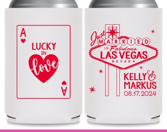 Las Vegas Wedding Favors for Guests in Bulk Wedding Favor Ideas Casino Wedding Party Gift Bag Wedding Can Coolers Lucky In Love We Eloped 1A