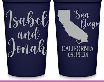 Wedding Cups With Map Destination Wedding Favors for Guests in Bulk Personalized Party Cups Travel Wedding Party Gift Bags Custom Cups 1A