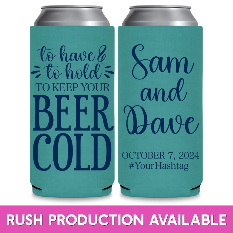 Wedding Can Coolers Beach Wedding Favors for Guests in Bulk To Have To Hold To Keep Your Beer Cold Slim Can Coolers Wedding Favor Ideas 1A immagine 1