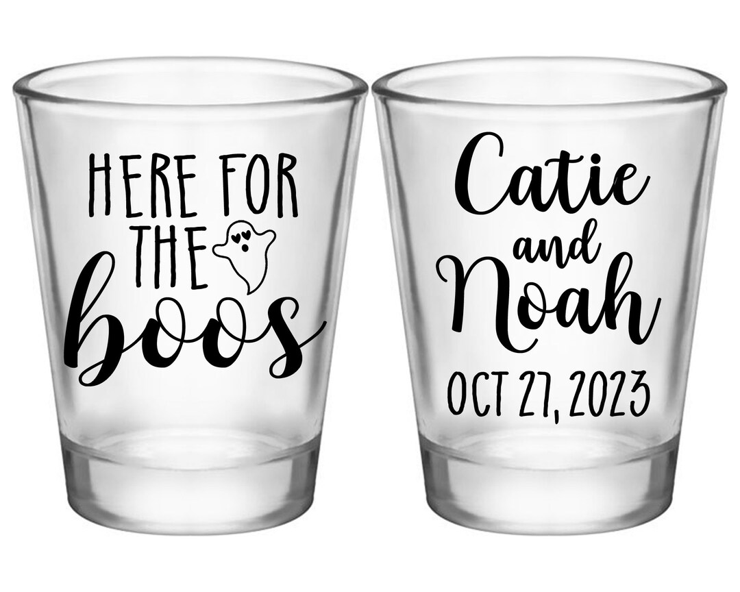 Wedding Shot Glasses Halloween Wedding Favors for Guests in Bulk Custom