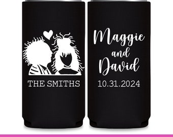 Halloween Wedding Favors for Guests in Bulk Gothic Bride and Wedding Decor Beetle Love Wedding Party Gifts Goth Wedding Slim Can Coolers 1A
