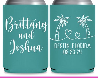 Wedding Can Coolers Beach Wedding Favors for Guests in Bulk Destination Wedding Favors Coastal Wedding Decor Cruise Wedding Favor Ideas 1A