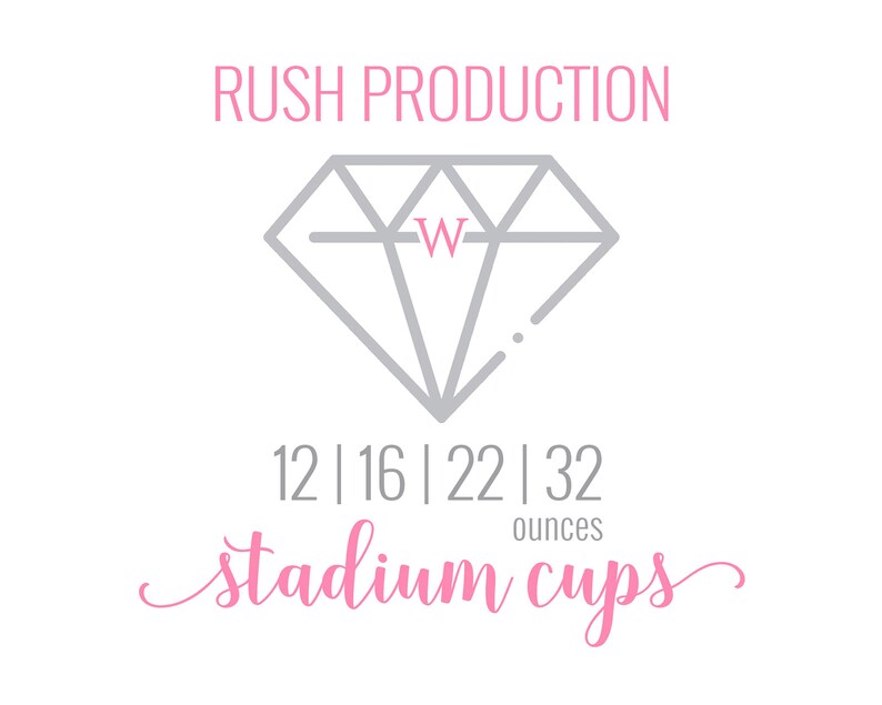 Rush Production Upgrade Add-On for Stadium Cups 12oz | 16oz | 22oz | 32oz image 1