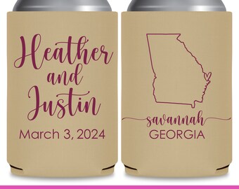 Wedding Can Coolers With Map for Wedding Gift Bags Destination Wedding Favors Wedding Favor Ideas Bridal Shower Gifts for Wedding Guests 4A