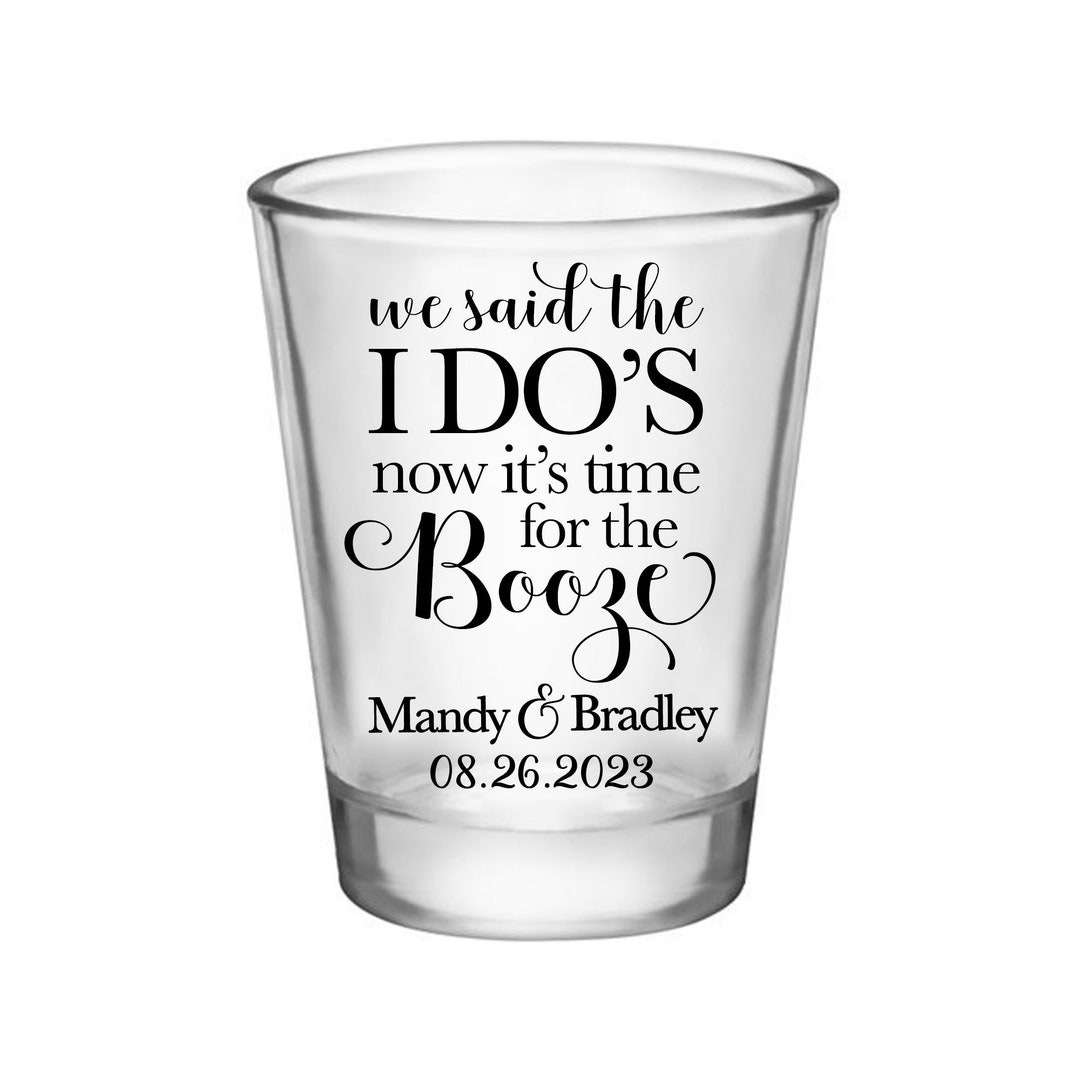 Wedding Shot Glasses Party Favors Wedding Favors for Guests in Bulk Personalized Shot Glasses We