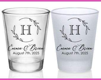 Wedding Shot Glasses Unique Wedding Favors for Guests in Bulk Customized Shot Glasses Classic Wedding Party Gifts for Wedding Guests 5B