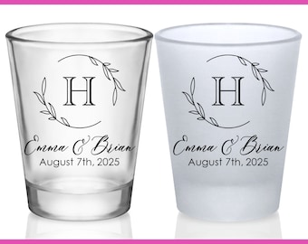 Wedding Shot Glasses Unique Wedding Favors for Guests in Bulk Customized Shot Glasses Classic Wedding Party Gifts for Wedding Guests 5B