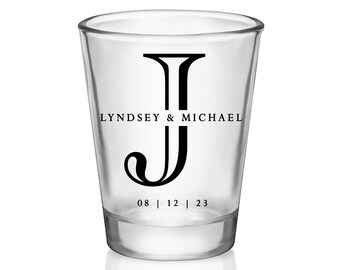 Wedding Shot Glasses Custom Wedding Favors for Guests in Bulk Personalized Shot Glasses Wedding Party Gift Bags for Bridesmaids Basic 2A