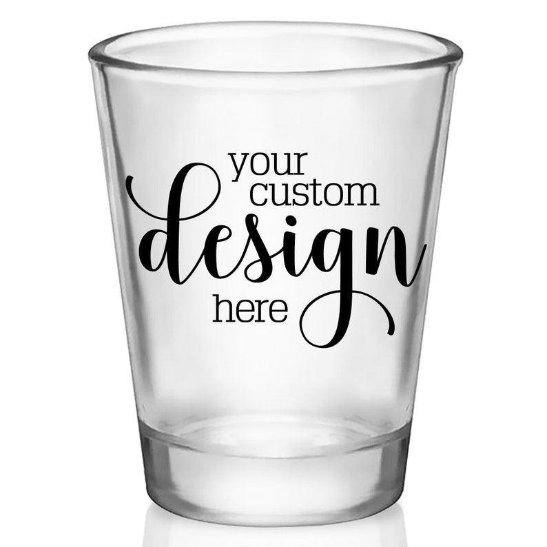 Custom Shot Glasses Personalized Wedding Favors for Guests in Bulk Wedding Monogram Wedding Party Gifts Bridal Shower Gift Design or Logo 1A image 2