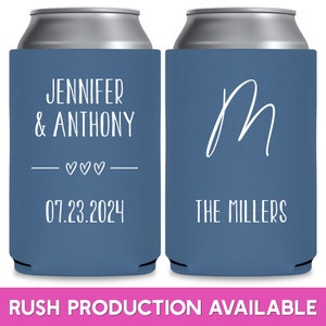 Wedding Can Coolers Wedding Favors for Guests in Bulk Classic Wedding Favor Ideas Wedding Monogram Wedding Party Gift for Wedding Guests 2A