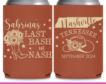 Last Bash In Nash Bachelorette Party Favors Asking Bridesmaid Proposal Gift for Bridesmaid Personalized Can Cooler Bridesmaid Gift Bags 1A