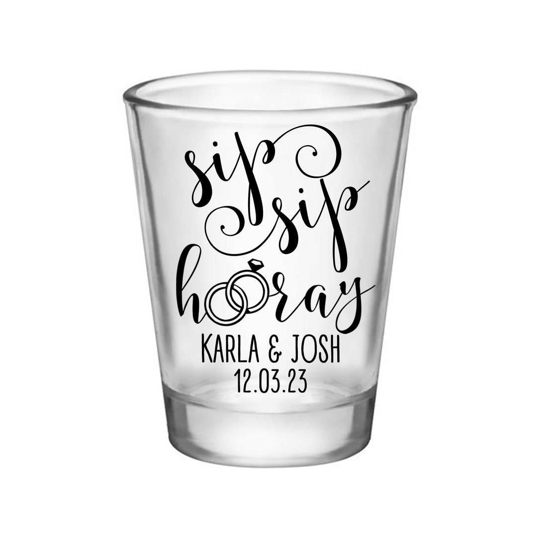 Wedding Shot Glasses Wedding Favors for Guests in Bulk Personalized