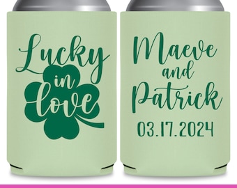 Irish Wedding Favors for Guests Wedding Can Coolers Ireland Wedding Gifts for Guests Wedding Favor Ideas Lucky In Love Wedding Party Gift 2A