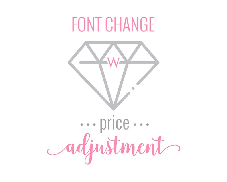 Font Change Price Adjustment image 1