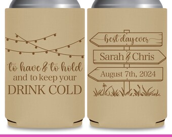 Wedding Can Coolers for Boho Weddings Decor Rustic Wedding Favors for Guests in Bulk Wedding Favor Ideas To Have To Hold Keep Drink Cold 5A