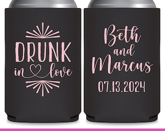 Wedding Can Coolers Wedding Favors for Guests Wedding Party Gifts for Wedding Guests Wedding Favor Ideas Bridesmaid Gifts Drunk in Love 1C