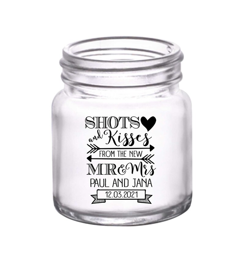 Rustic Wedding Favors Small Mason Jars Shot Glasses Custom Etsy