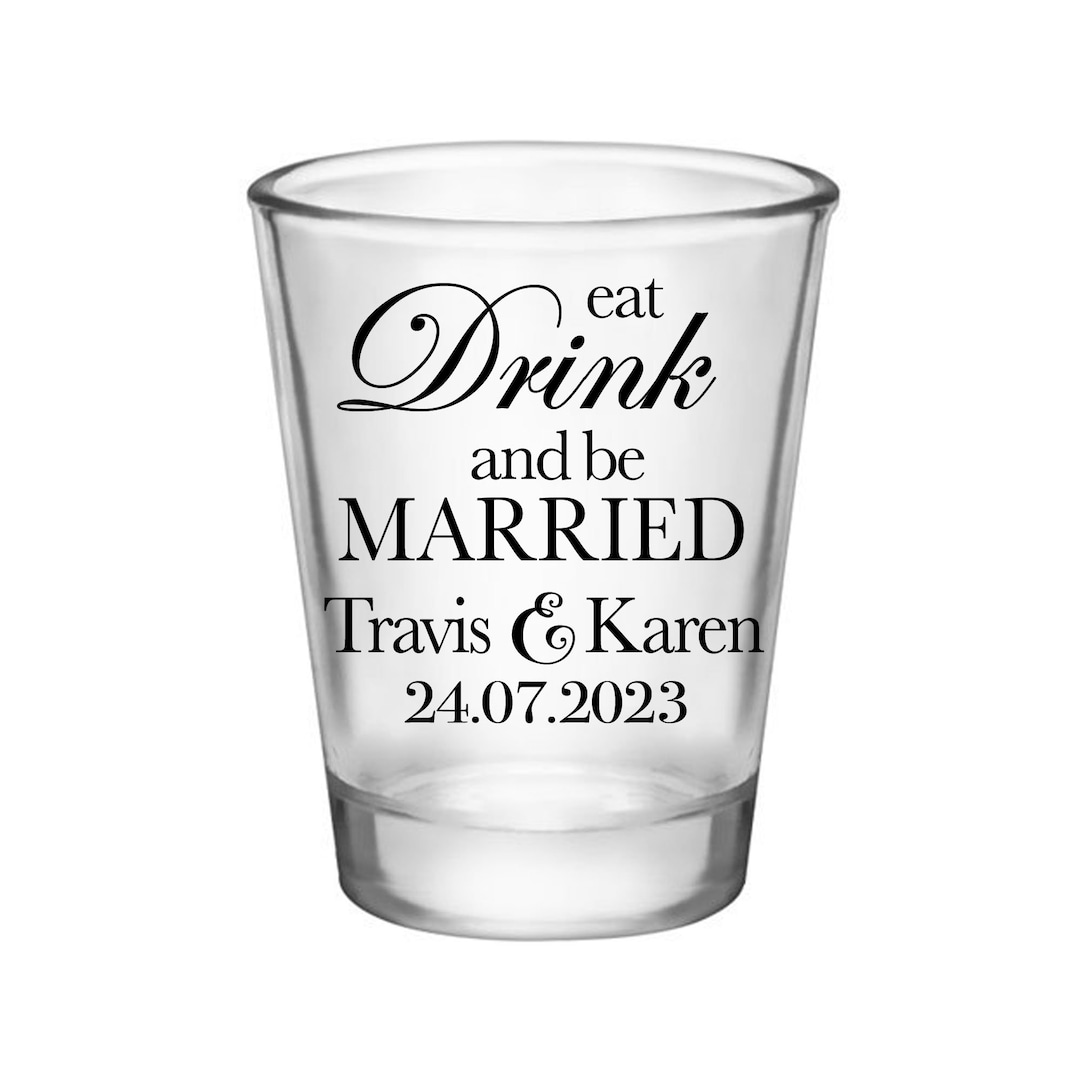 Wedding Shot Glasses Personalized Wedding Favors Customized Shot Glasses Wedding Party Gifts for