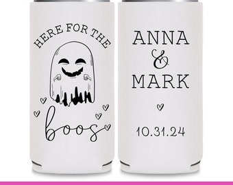 Halloween Wedding Favors for Guests Wedding Can Cooler Gothic Wedding Decor Slim Can Coolers Goth Wedding Favor Ideas Here for the Boos 2A