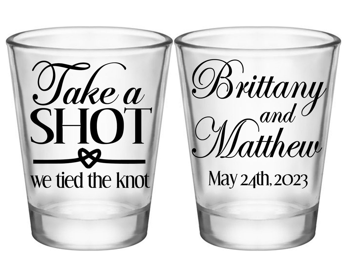 Wedding Shot Glasses Unique Wedding Favors for Guests in Bulk Etsy