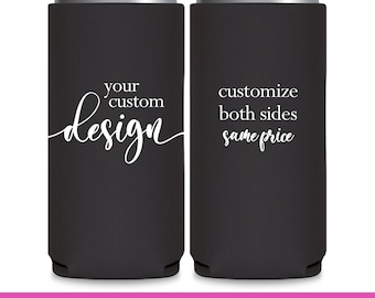 Custom Wedding Can Coolers Wedding Favors for Guests in Bulk Wedding Party Gift Slim Can Coolers Wedding Favor Ideas Bridal Shower Gift Bags