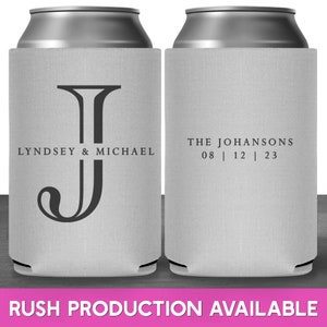 Wedding Can Coolers Minimalist Wedding Favors for Guests in Bulk Wedding Party Gifts Beer Can Holders Wedding Decor Basic Wedding Design 2A