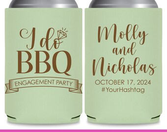 I Do BBQ Wedding Party Favors Engagement Party Decor Wedding Can Coolers Country Wedding Favors for Guests in Bulk Asking Bridesmaid Gift 1A