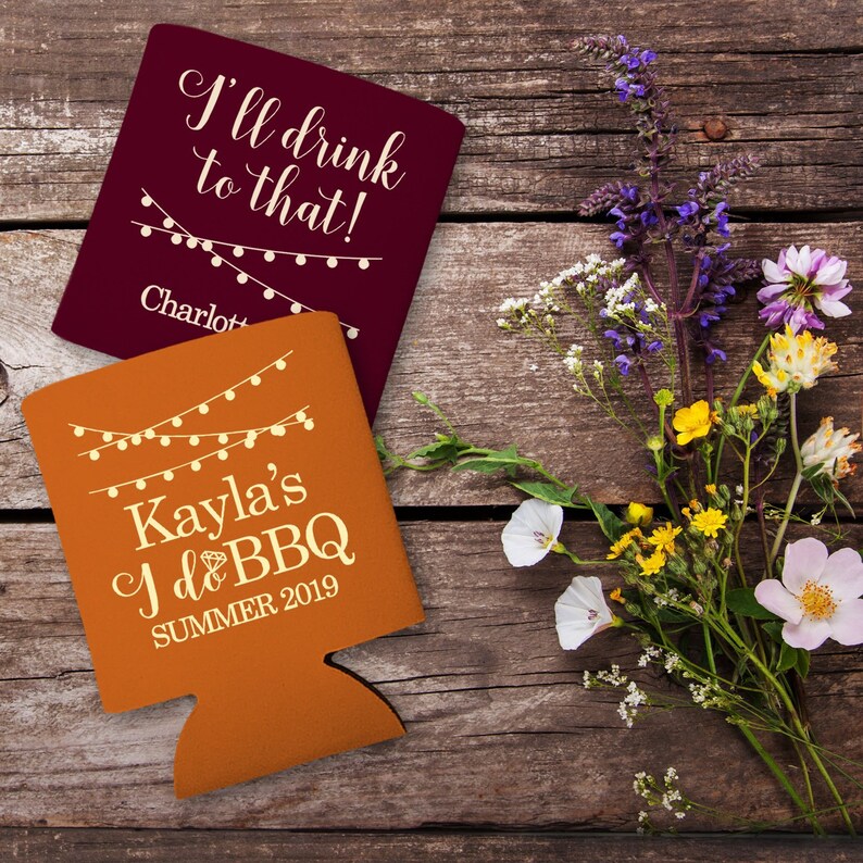 Engagement Party Favors for Guests in Bulk Custom Can Coolers Etsy