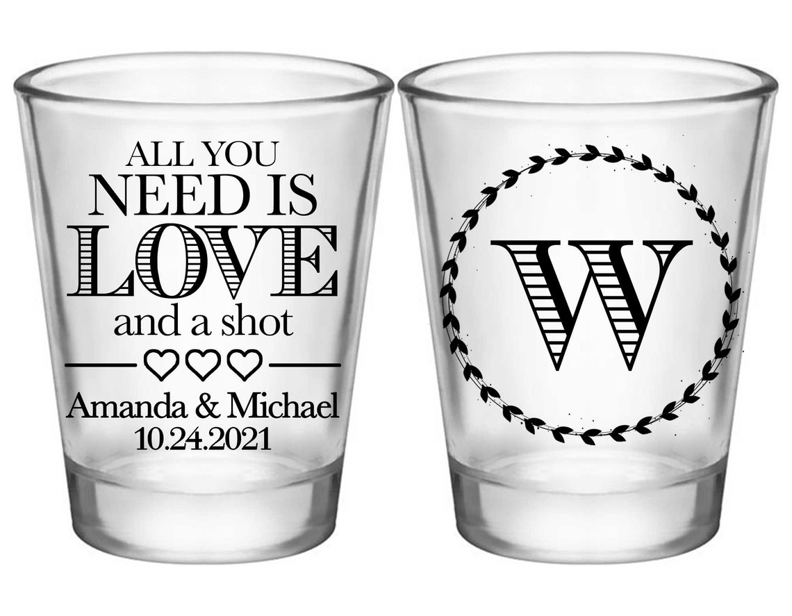 Funny Wedding Shot Glasses Personalized Wedding Glasses Funny Etsy