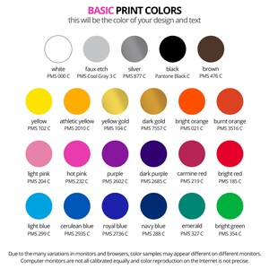 a poster with different colors of paint